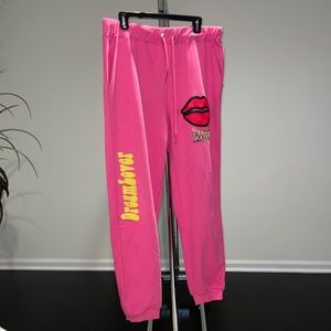 Pink sweat pants